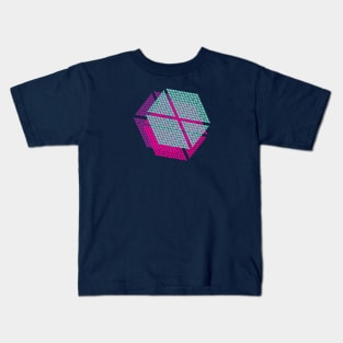 Spliced Glitch Shoulder Charge Kids T-Shirt